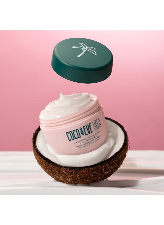 COCO & EVE Like a Virgin Hair Masque - Coconut & Fig Hair Mask for Dry Damaged hair with Shea Butter & Argan Oil for Hair Repair & Hydration | Deep Conditioning Mask Hair Treatment (212 ml)  - Image 3