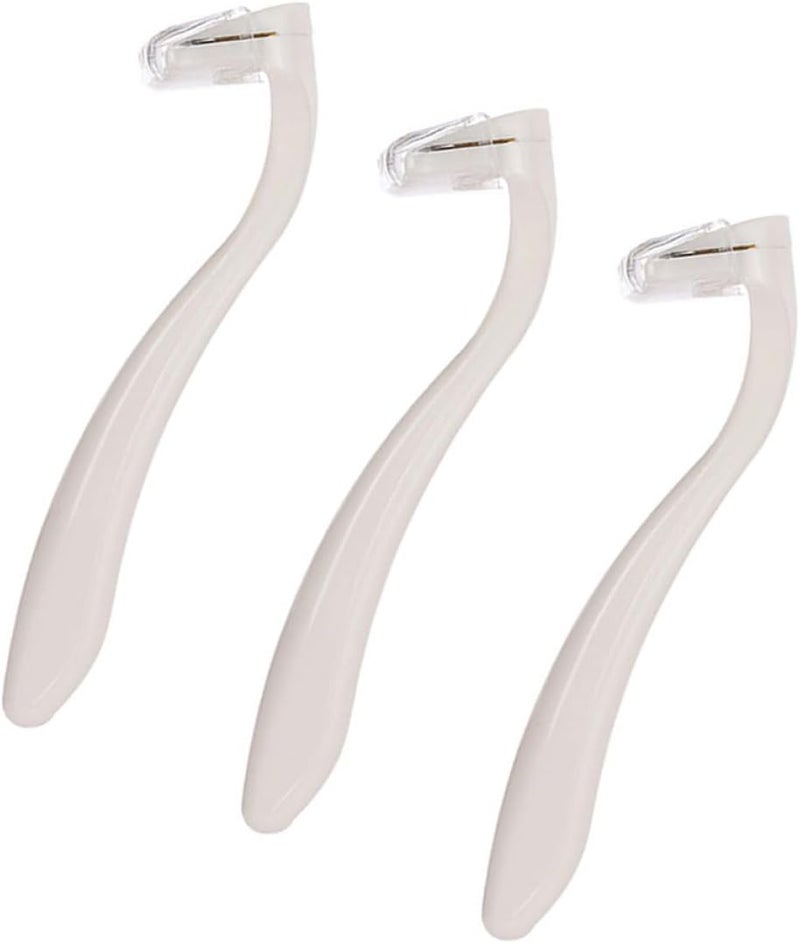 Ipetboom 3pcs Women Hair Razor Bikini Trimmer Disposable Shaver for Legs Arms and Intimate Areas White Set for Travel and Personal Grooming - Image 1