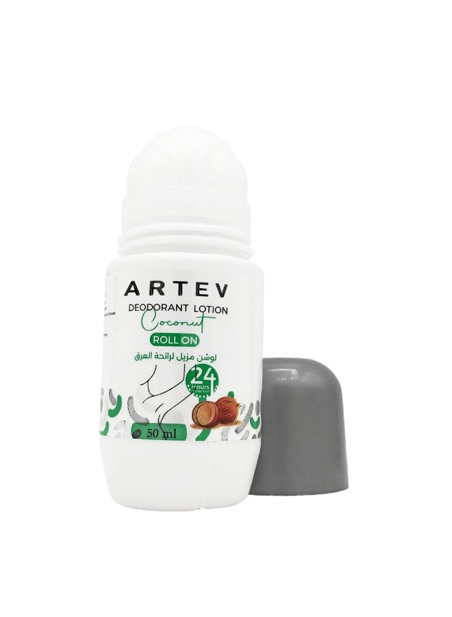 ARTEV Deodorant Lotion Roll On Coconut - 50ML - Image 4