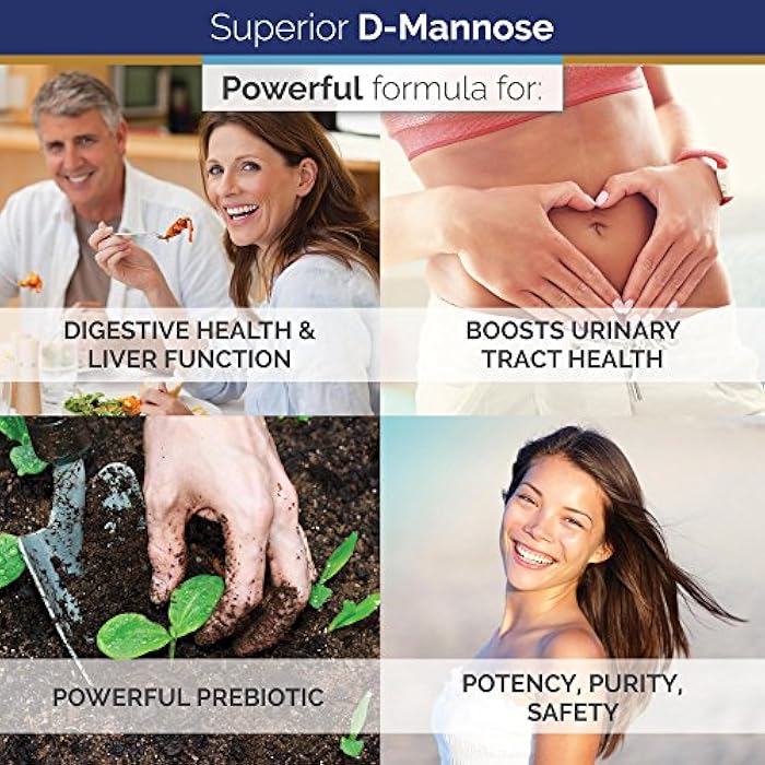 Superior Labs D-Mannose 500 mg, Pure Non-GMO Optimal Absorption Prebiotic, Urinary Tract, Bladder & Kidney UTI Support, Digestive & Liver Health Aid, IC Relief for Women & Men, 120 Veg Caps - Image 5
