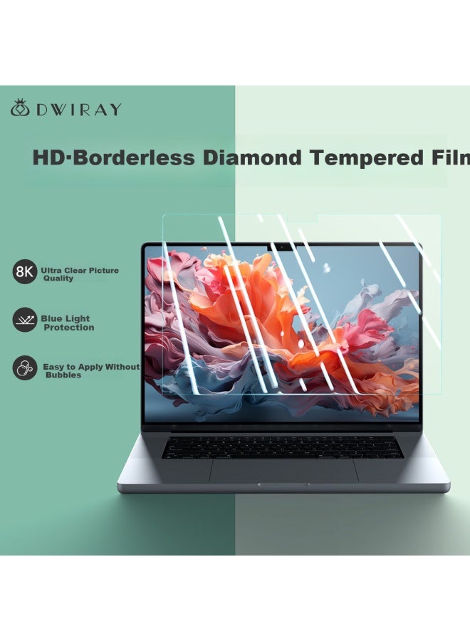 Diyi Workshop Daiyi Gongfang Tempered Glass Screen Protector For Apple Laptops, Full Coverage, Ultra-clear, Shatterproof, Anti-scratch Film For Macbook Pro 16, M1/m2/m3/m4 Max - Image 1