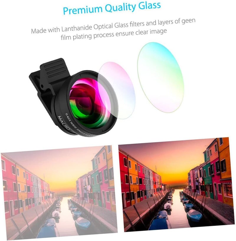 Wide Angle Macro Lens Kit for Smartphones Clip Design Durable No Distortion for Stunning Photos of Scenery Tiny Details - Image 5