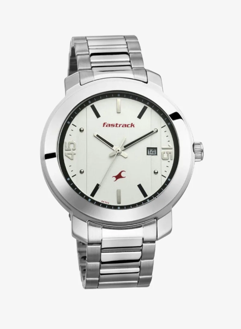 fastrack Men's Stainless Steel Analog Watch 3246SM01 - 45 mm