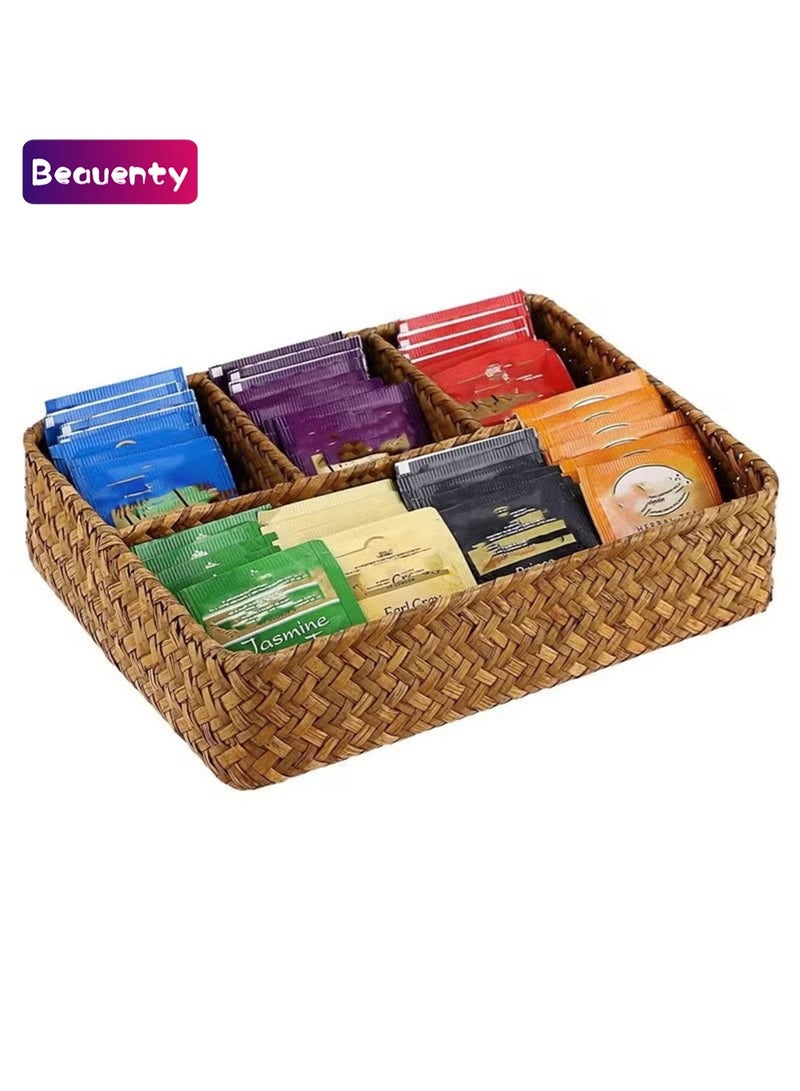 Beauenty Tea Organizer Box for Tea Bags and Loose Tea or Coffee, Sugar Packet - Image 1