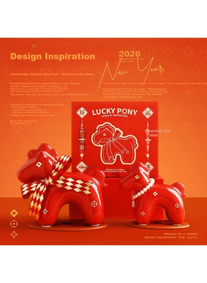 Maile Kid Year Of The Horse Figurine Blind Box Jingdezhen Ceramic Palace Museum Cultural Creative High-end Gift For Girls Lucky Charm Birthday Present - Image 4