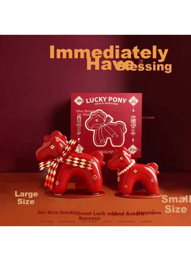 Maile Kid Year Of The Horse Figurine Blind Box Jingdezhen Ceramic Palace Museum Cultural Creative High-end Gift For Girls Lucky Charm Birthday Present - Image 2