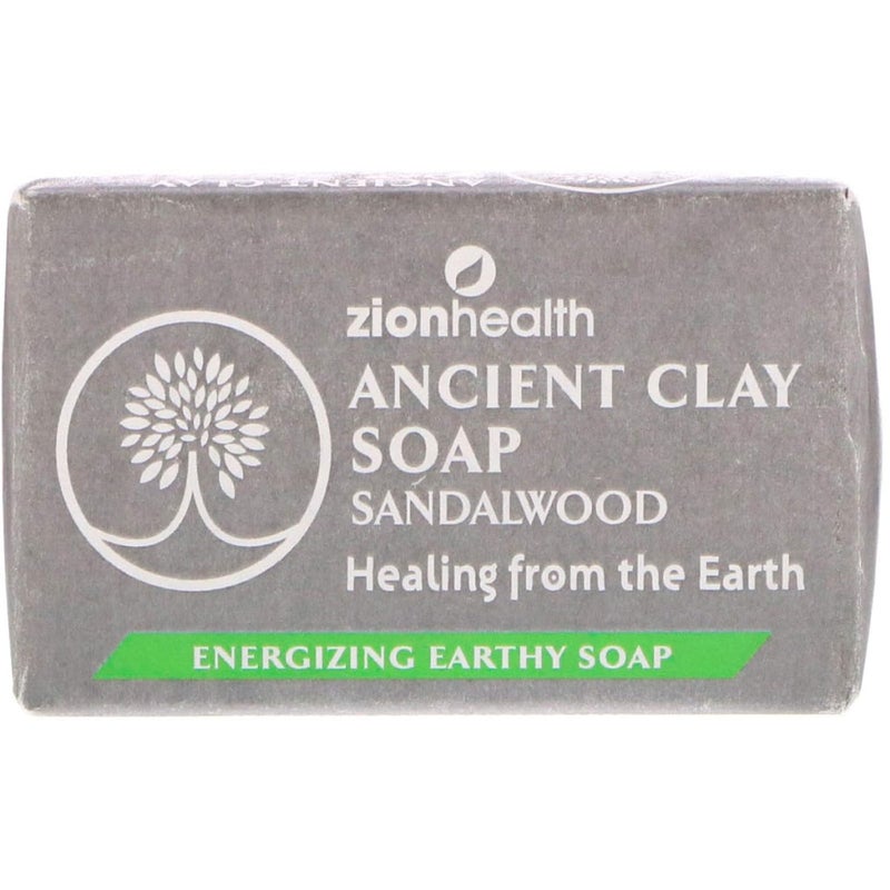 Adama Minerals Ancient Clay Soap Sandalwood Zion Health 6 oz Bar Soap