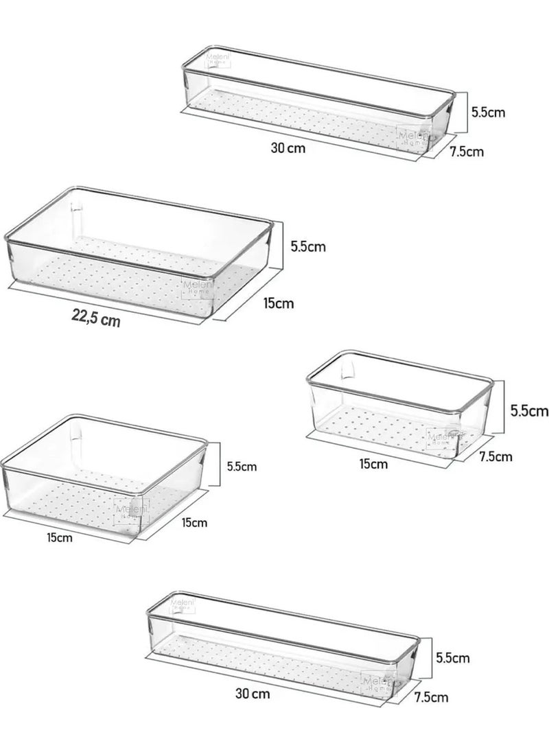 5 Piece Transparent Design Modular Storage Container - Drawer Organizer, Bathroom Makeup Jewelry Organizer - pzsku/ZF711E13A3F8C8B8D8E01Z/45/_/1739896352/92789d5c-ba68-4cd8-8f5f-a4e00263021d