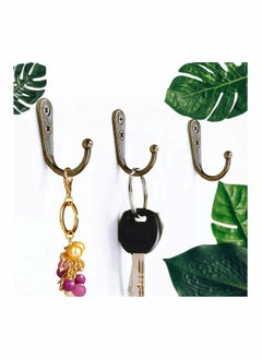 KASTWAVE Coat Hook Bronze Vintage Wall Mounted Hook with Screws, No Scratch, for Hanging Coffee Cups, Jewelry, Key, Hat, Kitchen Towel Little Hook, Farmhouse Retro 24 Pcs  - Image 2