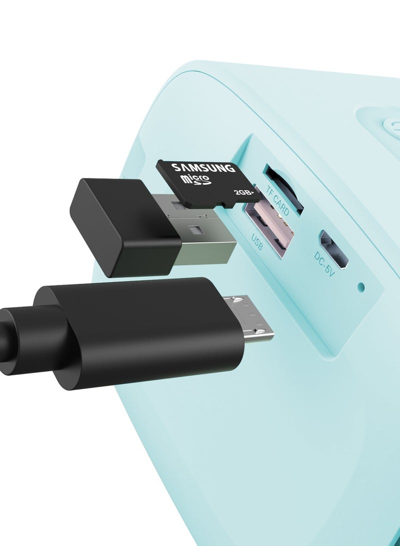 Yoobao Bluetooth Speaker Portable Wireless Bluetooth Speaker 2000mah Capacity For Indoor,Outdoor And Travel Blue - Image 4