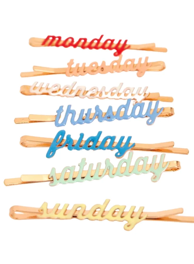 ميري ميري Enamel Week Day Hair Slides