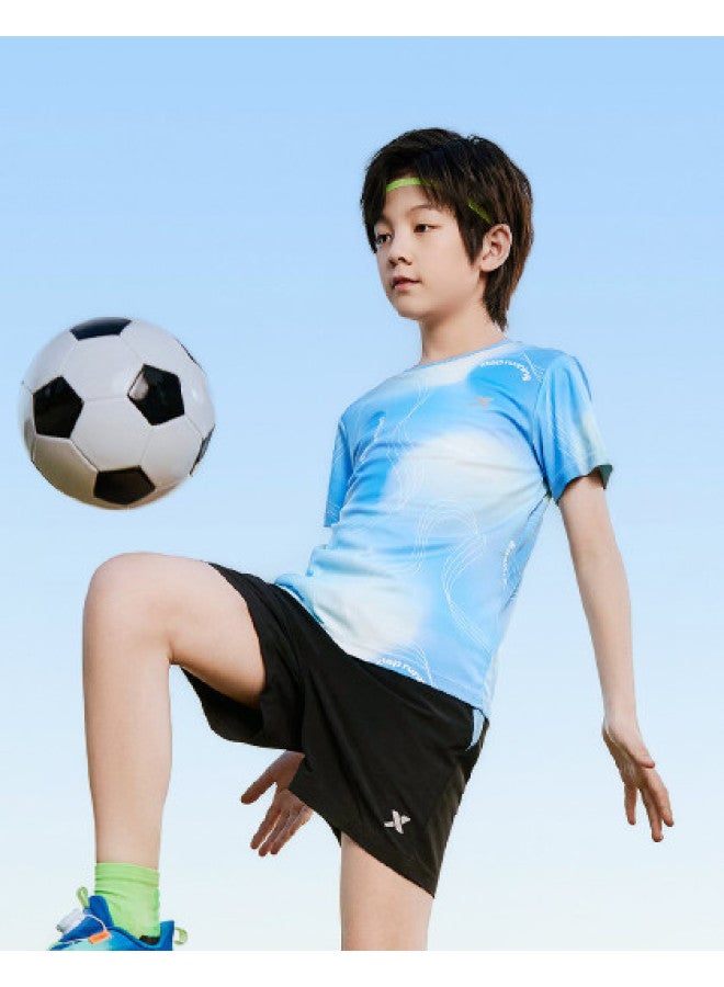 XTEP Hydro Wind】boys' Spring And Summer Outdoor Sports Running T-shirt 2025 New Release Kids Wear - Image 1