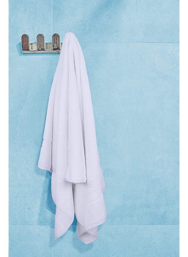 Kuber Industries 400 GSM Cotton Bath Towel | Super Absorbent Towel | Bath Towel for Men and Women | Lightweight & Odour Free | Pack of 1 I White - Image 5