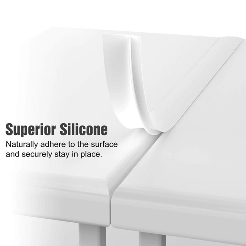 REEDTOCK Silicone Stove gap covers, Oven Gap Fillers Seals Gaps Between Stove and Countertop, Easy to Install, Heat Resistant, 2 Pack (White, 21 inches) - Image 4