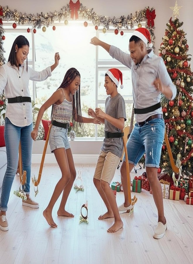 مجموعة ألعاب RoundFunny المكونة من 12 قطعة، لعبة ذيل عيد الميلاد المضحكة، ألعاب حفلات توديع العزوبية، أنشطة عائلية ممتعة لليلة عيد الميلاد للكبار، مناسبة للحفلات الخارجية والداخلية، حفلات توديع العزوبية، حفلات استقبال المولود، ومستلزمات حفلات أعياد الميلاد. - Image 2