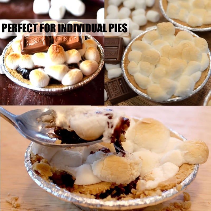 5 Inch Aluminum Foil Mini Pie Pans 60pcs Disposable Small Pie Tins For Bakeries Cafes Restaurants Durable For Pie Fruit Tarts Quiche - Image 5