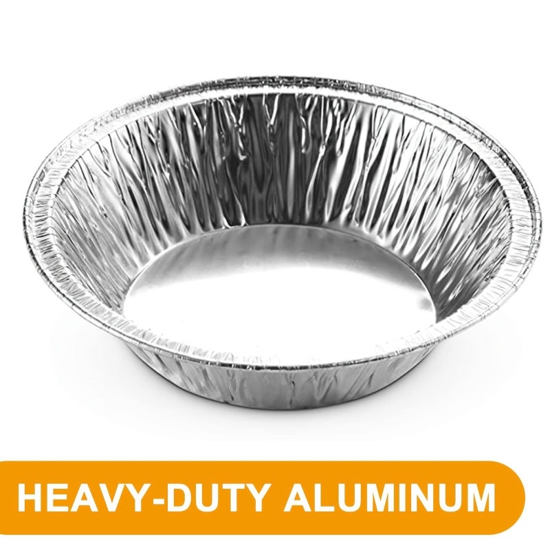 5 Inch Aluminum Foil Mini Pie Pans 60pcs Disposable Small Pie Tins For Bakeries Cafes Restaurants Durable For Pie Fruit Tarts Quiche - Image 2