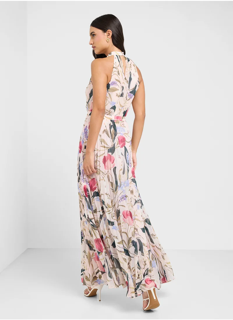 Ted Baker Curcloa Pleated Wide Leg Jumpsuit