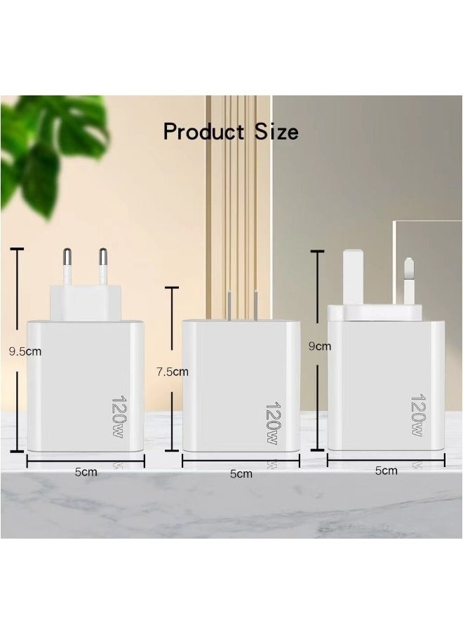 VANDER LIFE - 120W Multifunctional 5-Port Type-C Charger - Wall USB C PD Charger with Quick Charge 3.0 Charging Station Compatible with iPhone Pixel Samsung Huawei iPad Tablets and more 3PD+2USB - Image 1