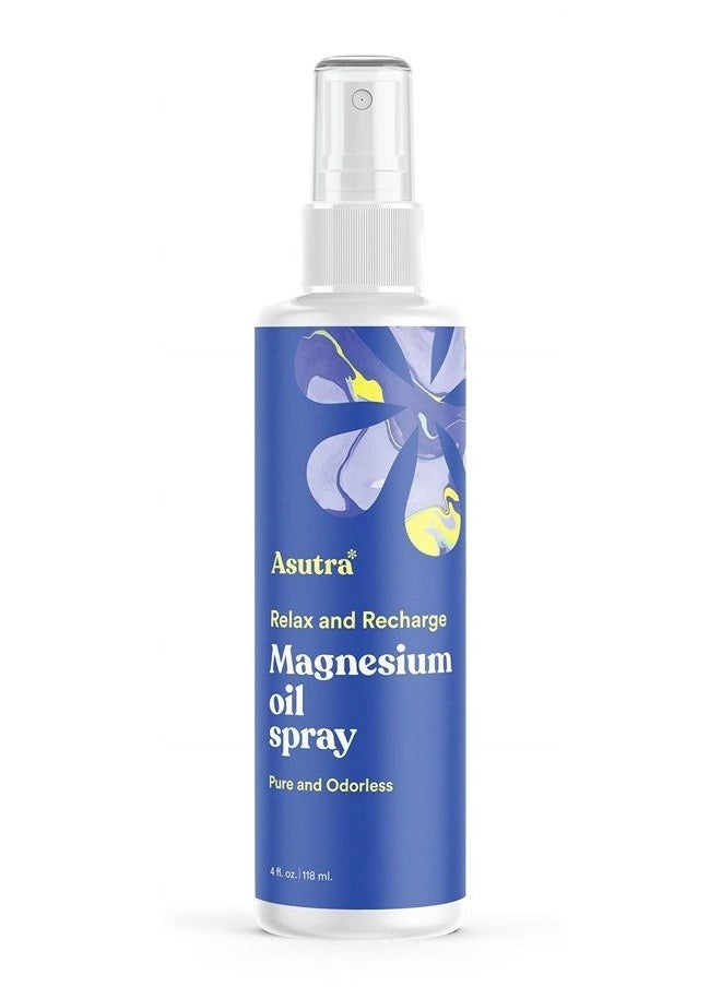 Asutra - Topical Magnesium Chloride Oil Spray, 4 fl oz - Image 1