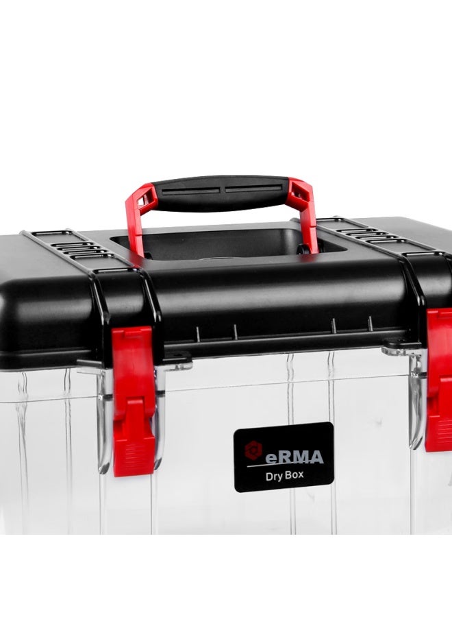 Eirmai R25 Dslr Camera Dry Box, Moisture-proof Case, Sealed Lens And Electronic Box, Large Size, Handheld, Built-in Moisture-absorbing Card, Black - Image 4