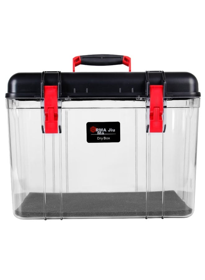 Eirmai R25 Dslr Camera Dry Box, Moisture-proof Case, Sealed Lens And Electronic Box, Large Size, Handheld, Built-in Moisture-absorbing Card, Black - Image 2