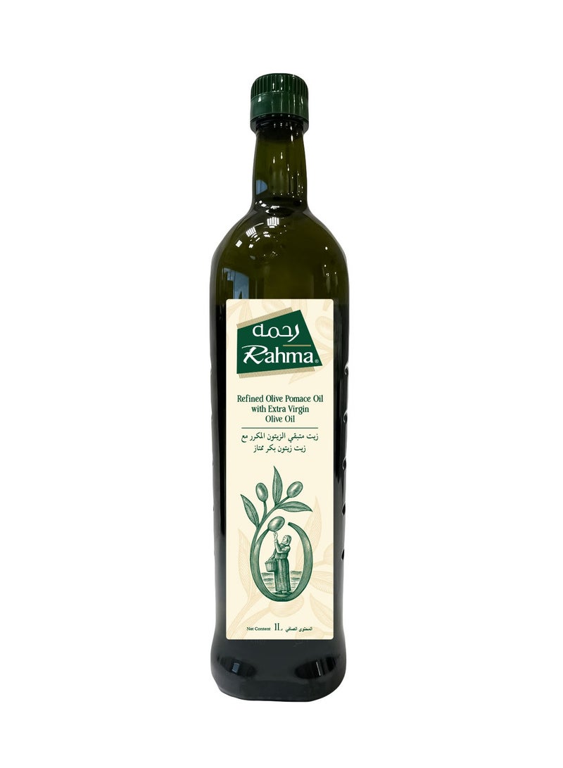 Rahma Refined Pomace With Extra Virgin Olive Oil 1L - Image 1