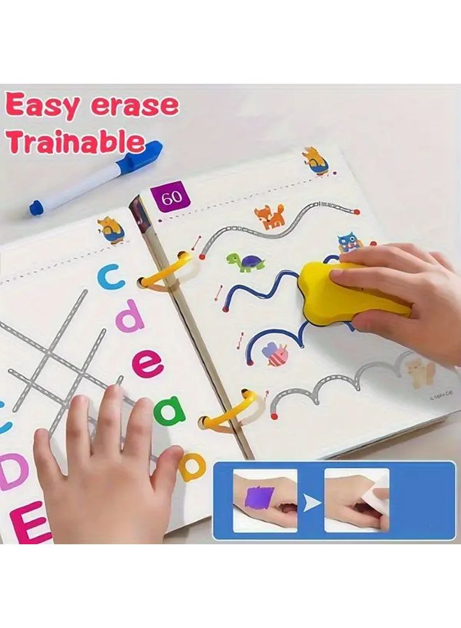 BO SHGF32 32 صفحة كتاب تدريب التحكم بالقلم القابل لإعادة الاستخدام مع بطاقات رسم قابلة للمسح - Image 3