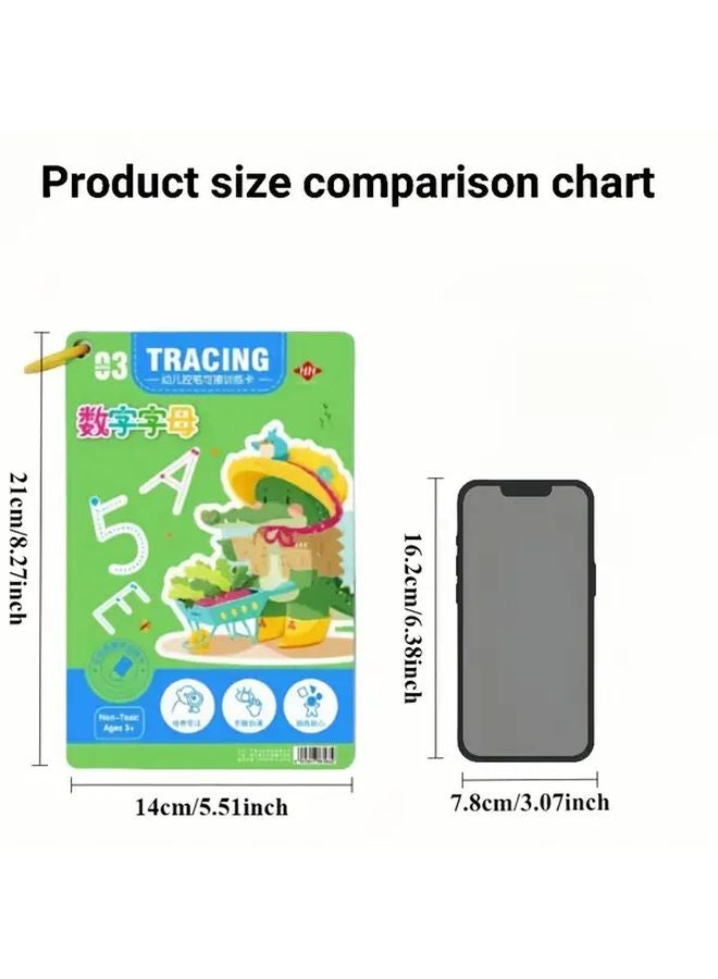 BO SHGF32 32 صفحة كتاب تدريب التحكم بالقلم القابل لإعادة الاستخدام مع بطاقات رسم قابلة للمسح - Image 5