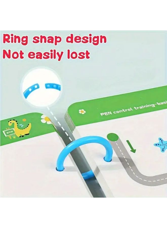 BO SHGF32 32 صفحة كتاب تدريب التحكم بالقلم القابل لإعادة الاستخدام مع بطاقات رسم قابلة للمسح - Image 4