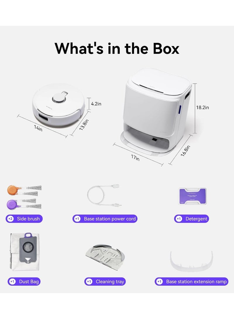 NARWAL Freo Z10 Robot Vacuum and Mop Combo, Tangle Free Robot Mop, 15,000Pa Suction, Adapts to Hard-to-Reach Areas, Self-Emptying, Mop Washing & Drying, Obstacle Avoidance, for Pet Hair & Hard Floor - Image 2