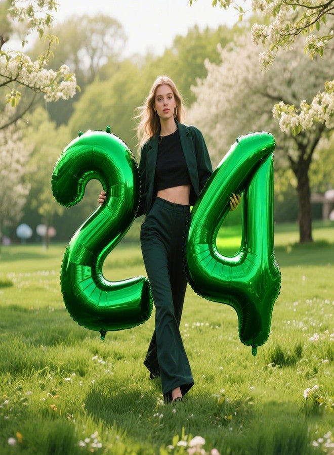 Kelfuoya 40 Inch Green 4 Number Balloons Giant Jumbo Huge 14 41 Foil Mylar Helium Number Digital Balloons Green Birthday Mylar Digital Balloons 14th Birthday Anniversary Events Party Decorations - Image 5