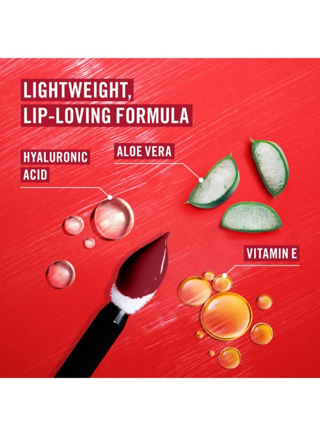 RIMMEL LONDON Thrill Seeker Lip Latex - 450 - Majesty, 6ml - Image 4