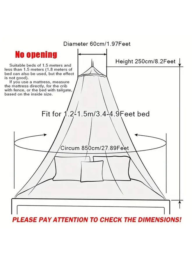 Pink Bed Canopy Mosquito Net Insect Protection Room Decor Outdoor Camping Easy Hanging - Image 3