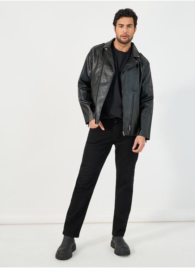 Faux Leather Biker Jacket with Zip Detail - pzsku/ZF712AC991D1B5897DB5EZ/45/_/1731658684/5da319fb-6358-4165-92be-79d05104b29f