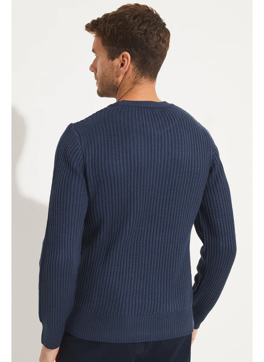 جون Men's Regular Fit Crew Neck Knitwear Sweater