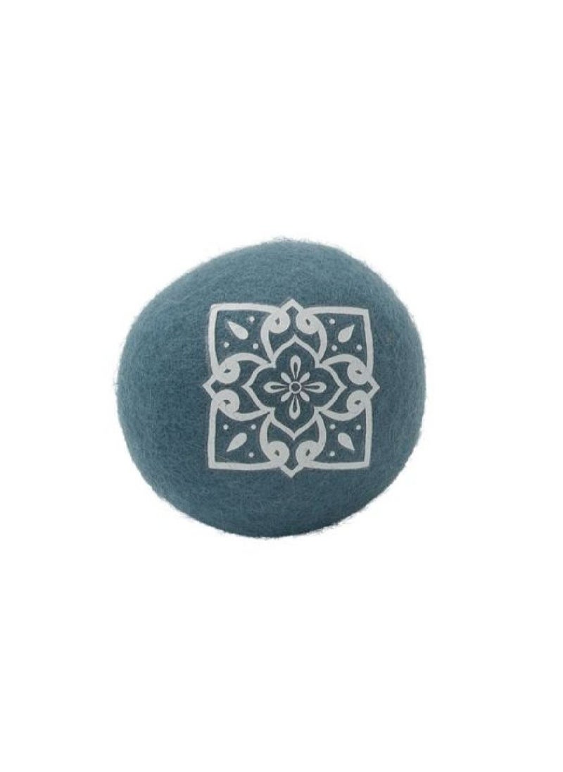 Simplify - Simplify 4-Piece Printed Wool Dryer Balls Set – Assorted Designs, Eco-Friendly Fabric Softener Alternative, 1 Pack - Image 1