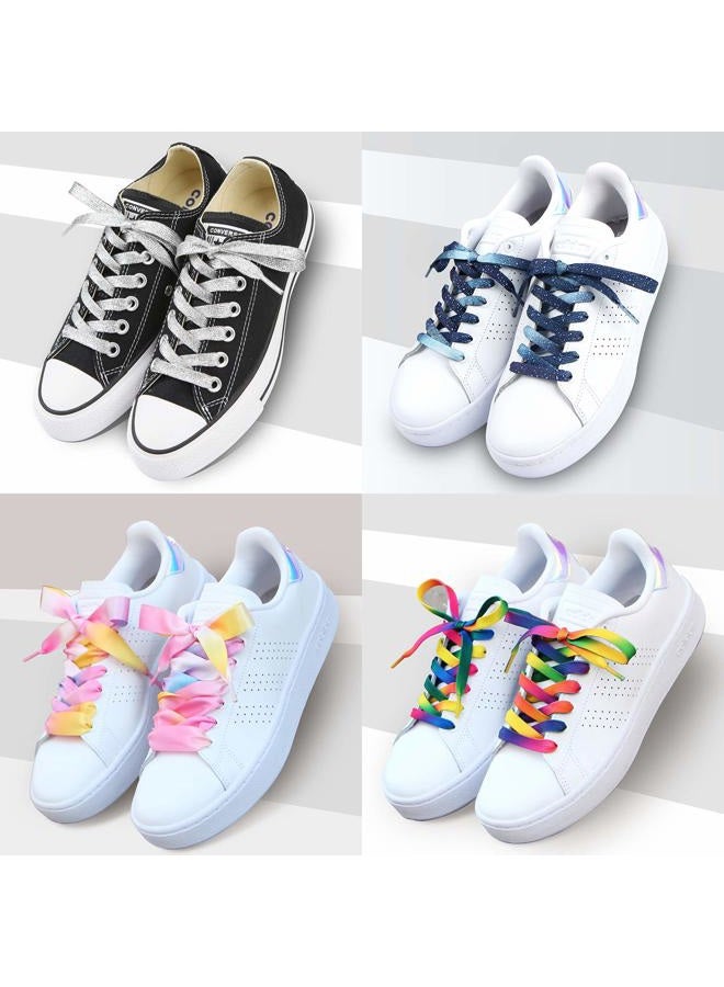 5Chaos Vibrant Shoelaces for Fun, Cool Design with Metal Aglets 1 Pair, Checkered, 31" (80CM) - Image 5