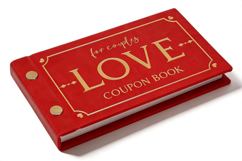 JULEASEL Love Coupons for Him â€“ 30 Blank Personalized Coupons | Romantic Valentines Gifts for Him, Thoughtful Valentines Day Gifts for Husband, Cute Vday Gift for Boyfriend (Ruby Red) - Image 1
