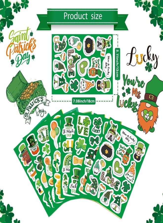 DUJAA 309PCS St. Patrick's Day Theme Stickers Shamrock Stickers for Kids Irish St. Patrick's Day Craft for Toddlers Teachers Classroom Home Favor Gift Supplies - Image 2