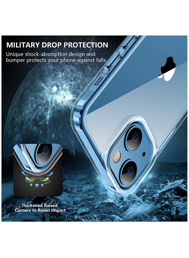 DUSALA IPhone 14 Plus Case 6.7 inch, Anti-Yellowing Military Grade Drop Protection with Bumper Shockproof Protective Cover Slim Thin Phone Case - Image 3