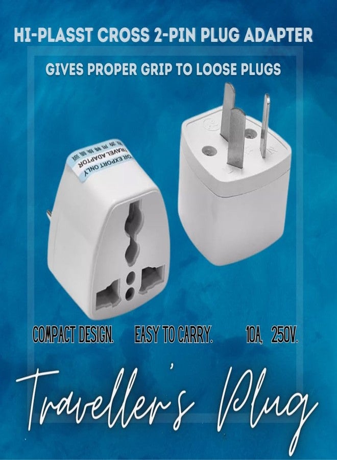 HI PLASST PINS N PLUGS Hi-Plasst India to Australia Plug Converter | Pack of 4 Type-I (3-Pin) | for China, New Zealand, Argentina, Fiji Universal Socket | Australian Adapter for Phones, Laptops, Chargers - Image 2