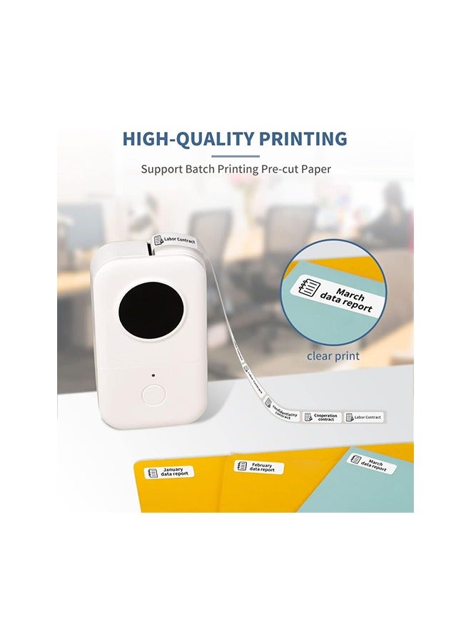 phomemo Phomemo D30 Label Printer, Bluetooth Wireless Mini Pocket Smartphone Label Maker Machine, Direct Thermal Printer Rechargeable Labeler Compatible with iPhone/Android, for Home Office Labeler - Image 5