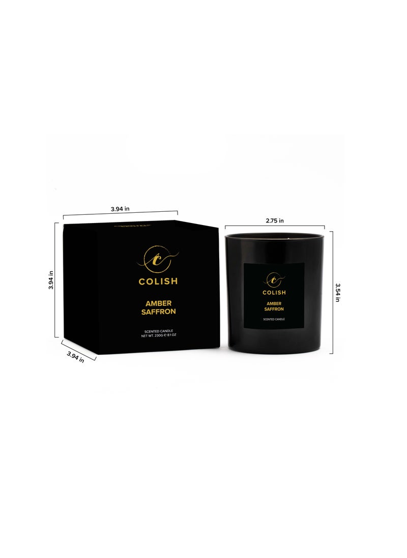 COLISH - Amber Saffron Scented candle 230gm - Image 1
