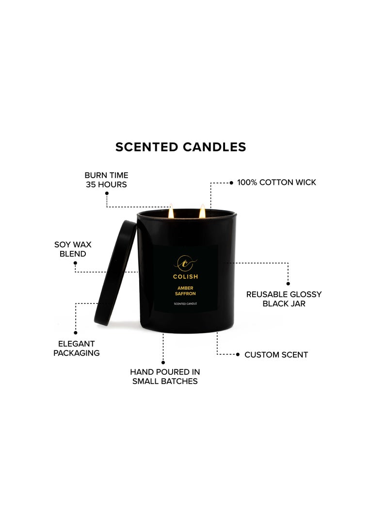 COLISH - Amber Saffron Scented candle 230gm - Image 1