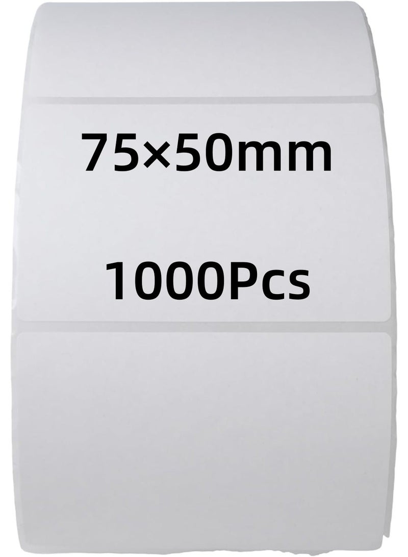 ملصقات باركود حرارية مباشرة 75 مم × 50 مم (3 بوصة × 2 بوصة) 1000 ملصق لكل رولة - Image 1