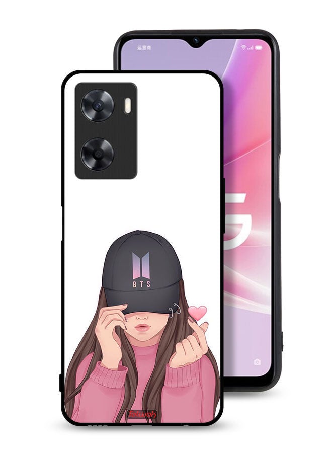 Tolwak Oppo A77s Protective Case Cover Girl Making Snap - Image 1