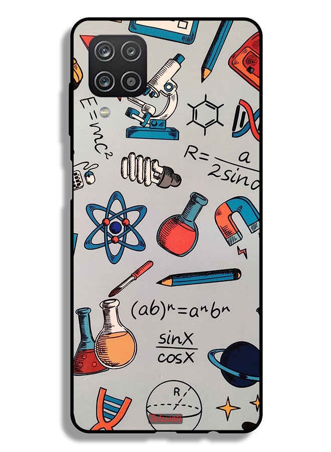Tolwak Samsung Galaxy A12 Protective Case Cover Science Tags - Image 1