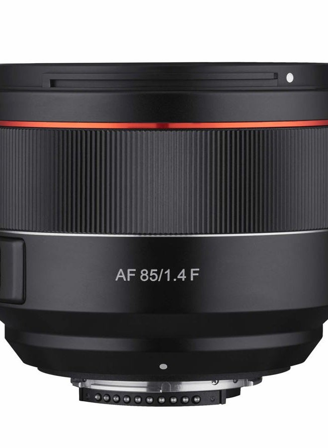 Samyang عدسة ساميانغ 85 مم F1.4 بؤرة تلقائية كاملة الإطار مقاومة للعوامل الجوية عالية السرعة لتثبيت نيكون F، حجم واحد - Image 2