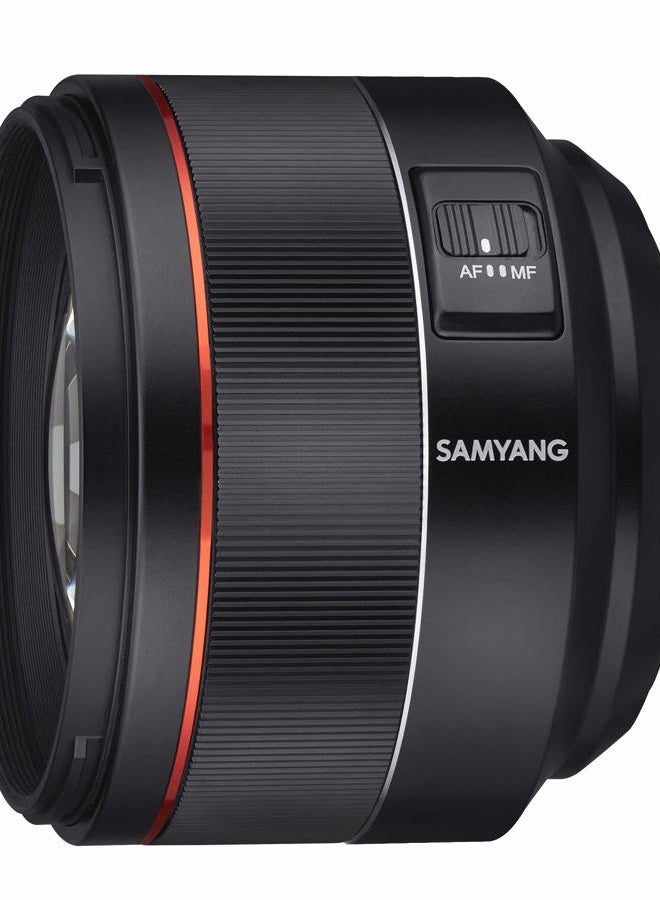 Samyang عدسة ساميانغ 85 مم F1.4 بؤرة تلقائية كاملة الإطار مقاومة للعوامل الجوية عالية السرعة لتثبيت نيكون F، حجم واحد - Image 3